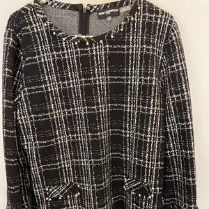 Black and white Karl Lagerfeld knit top